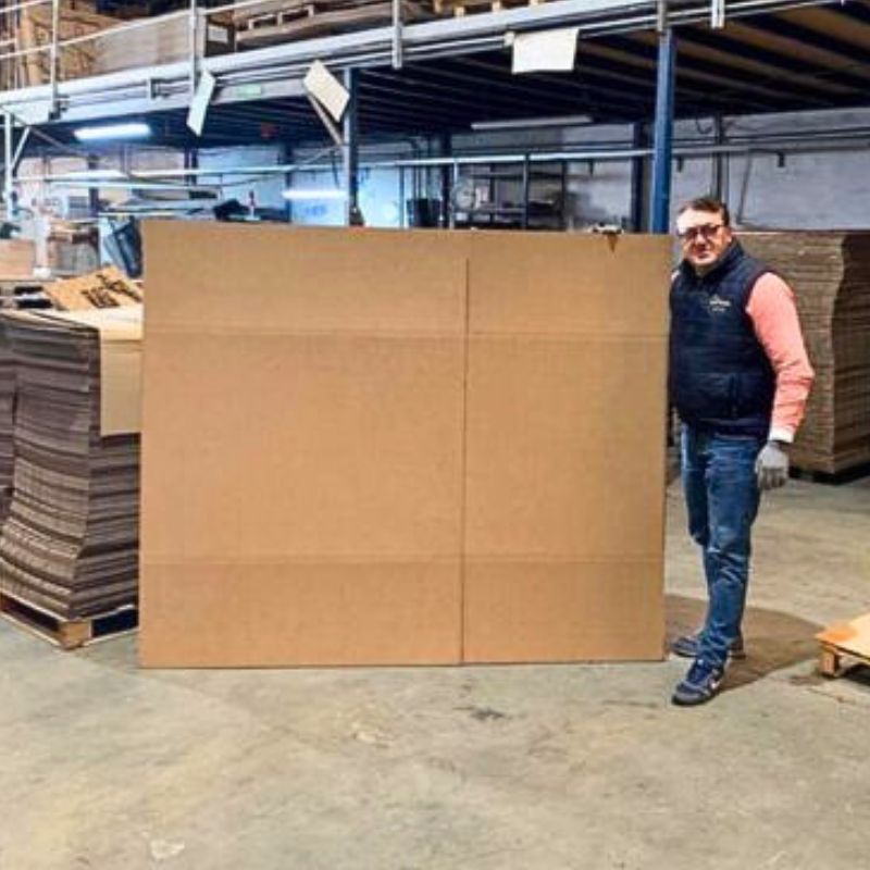 Cajas de Cartón Grandes 120x80x85 CAJA CONTENEDORES - Imagen 2