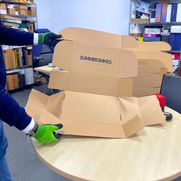 Cajas de cartón para Zapatos 37x24,5x13,5 MICROCANAL - Imagen 2