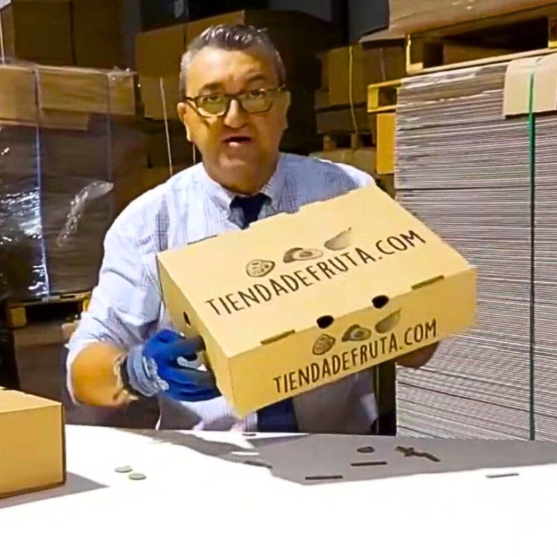 Cajas de Cartón para AGUACATES - MODELO TAPA Y FONDO